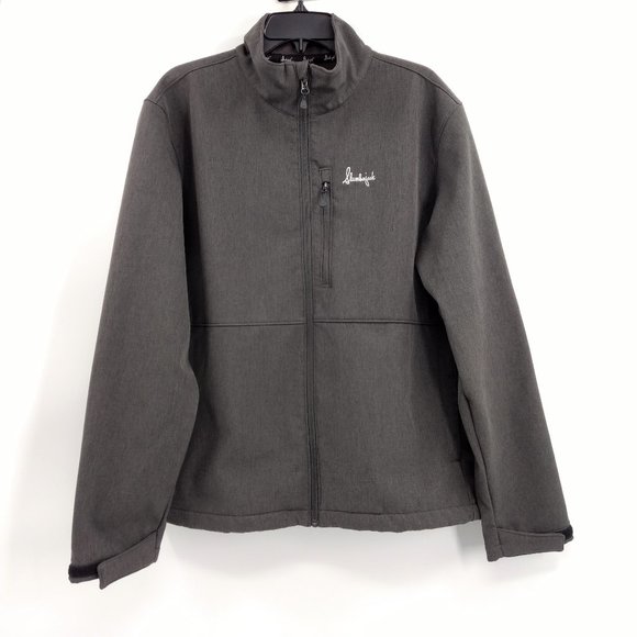 SLUMBERJACK Jacket Men's L Charcoal Explorer Soft‎ Shell Rain Repellent - Picture 1 of 12